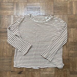 Vince slub 3/4 slv tee